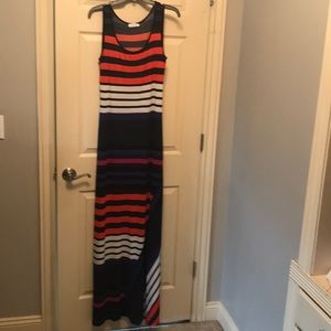 Calvin Klein size 6 colorful summer maxi dress